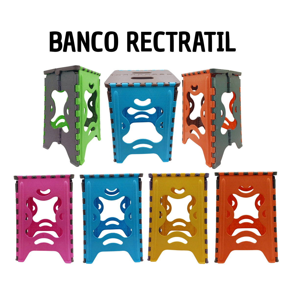 Banco Plegable Portátil - Asiento Compacto