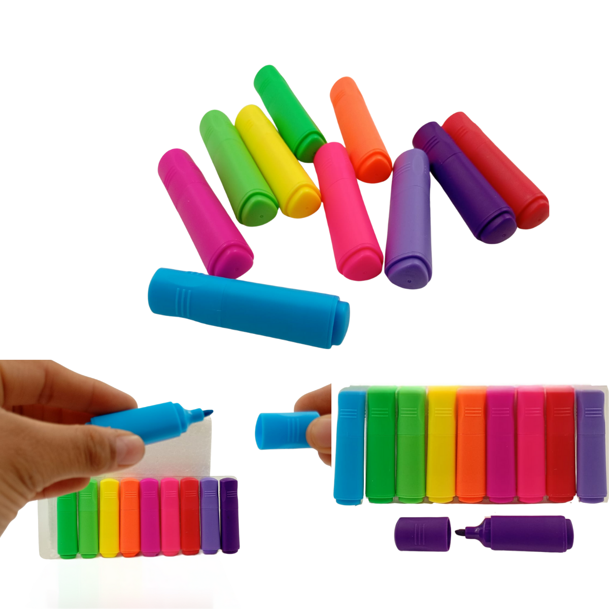 Mini Marcatextos Pastel 6 Colores - Subrayado Aesthetic