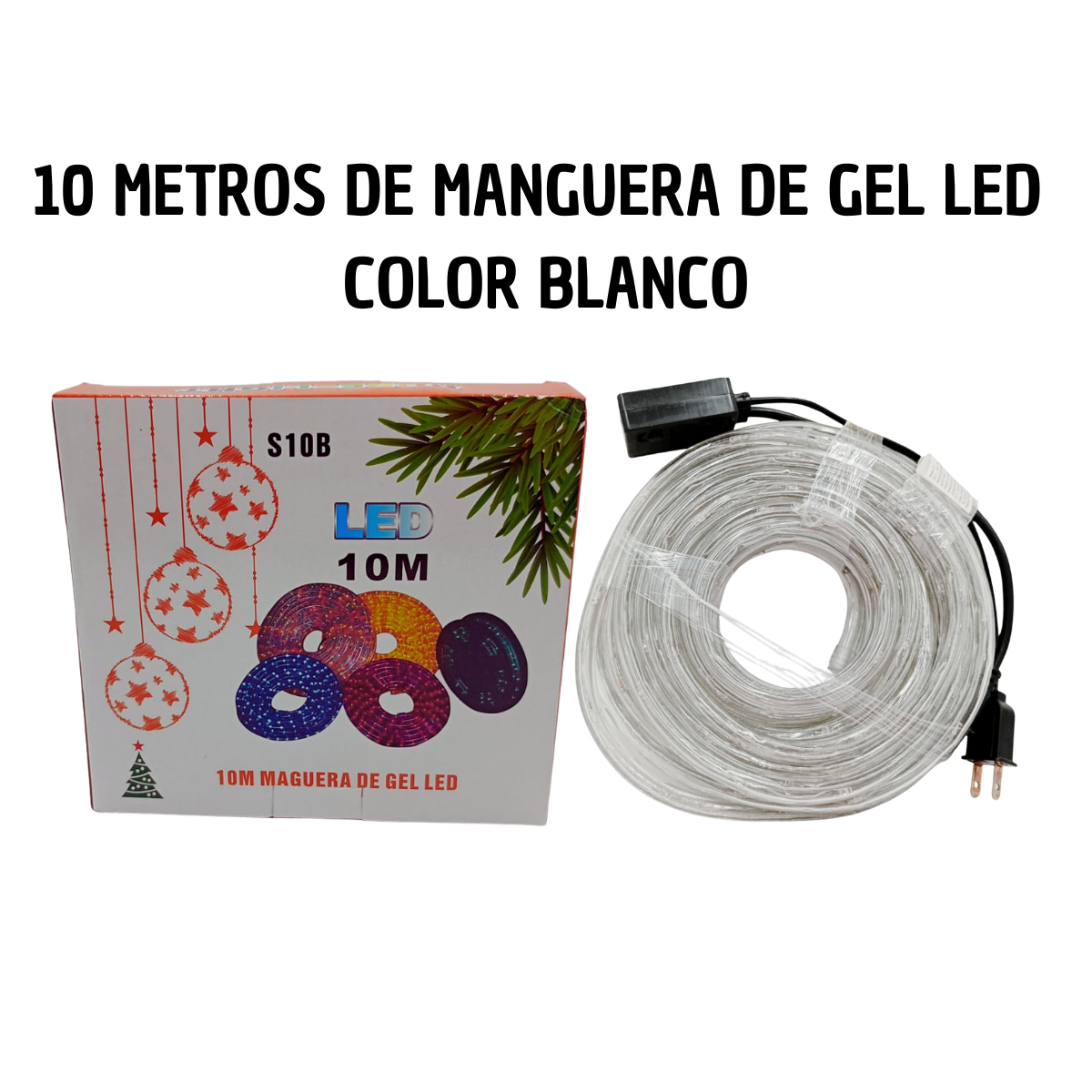 Manguera LED Blanca 10 Metros - Iluminación Navideña