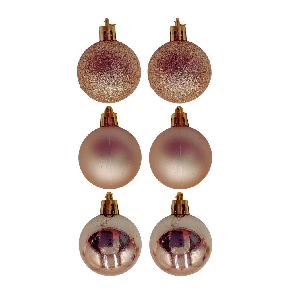 Esferas Navideñas 6 Piezas - Pack Básico