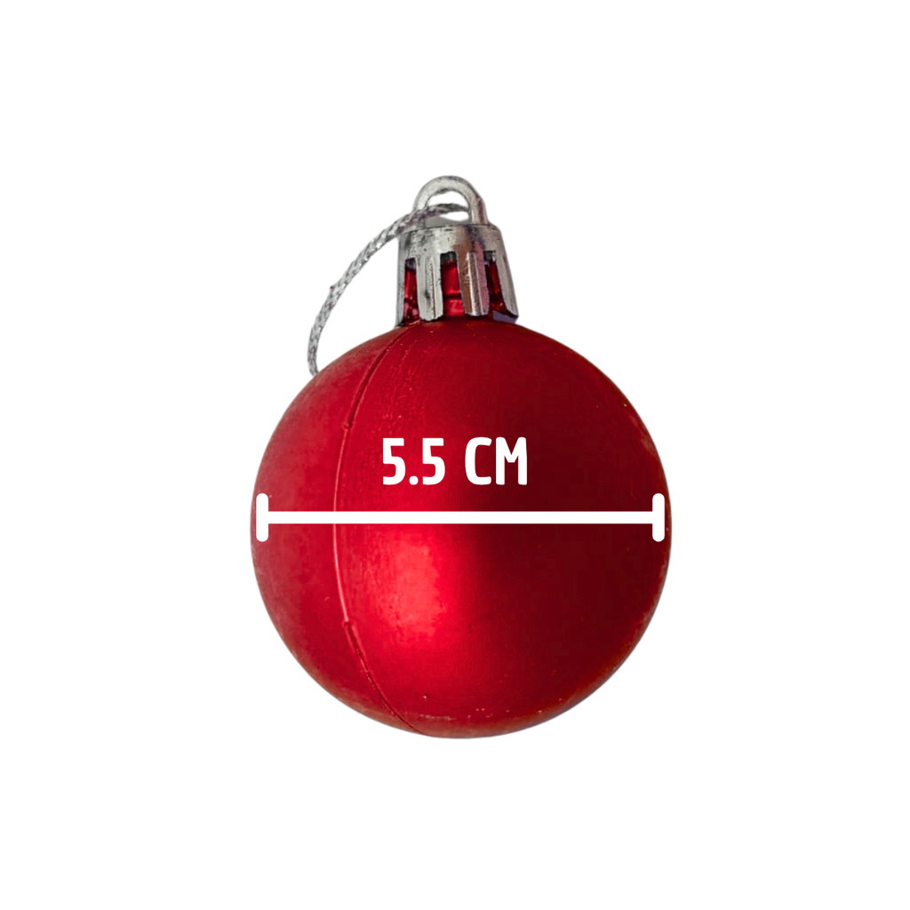 Esferas Navideñas 6 Piezas - Pack Básico