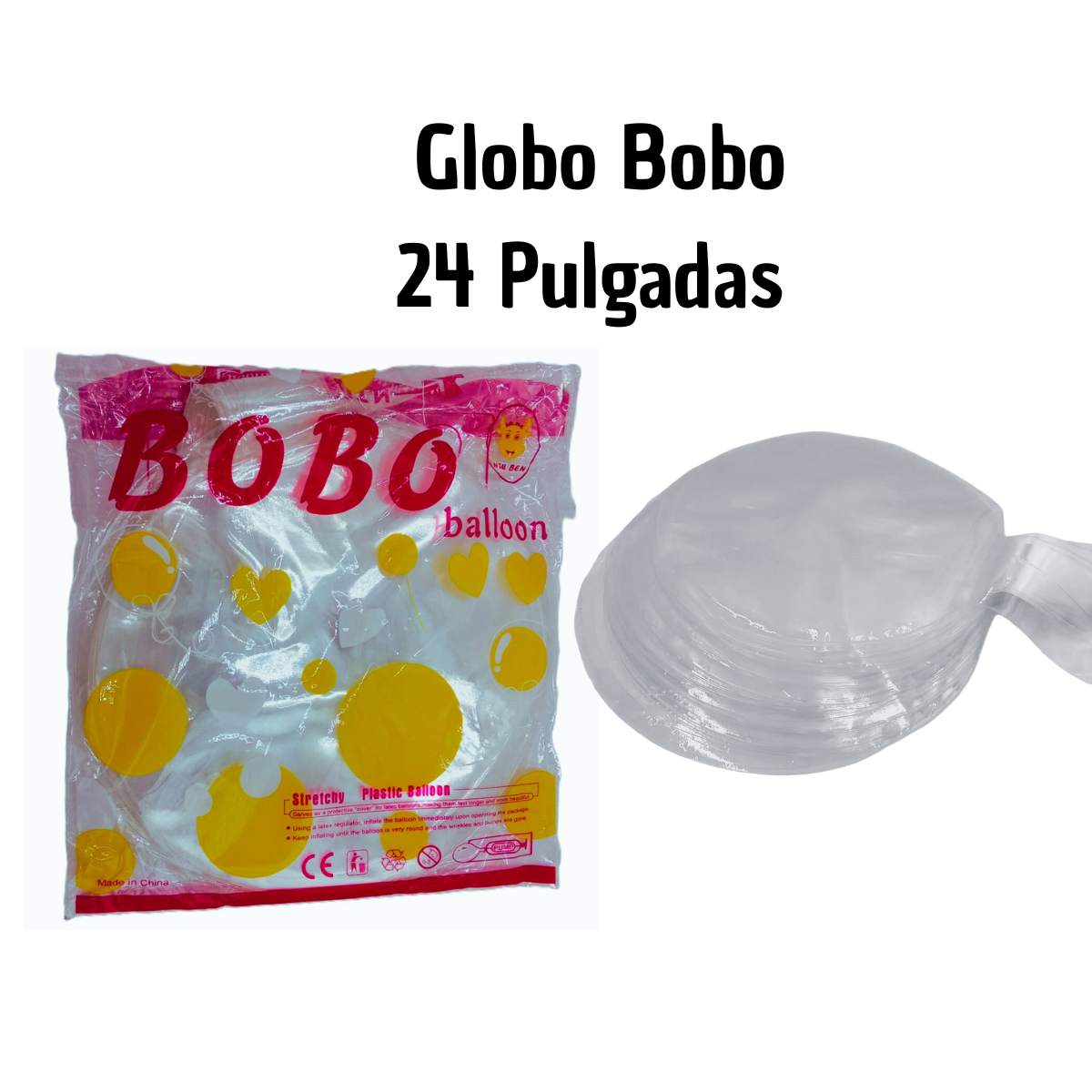 Globo Burbuja Bobo 24 Pulgadas - Decoración Premium