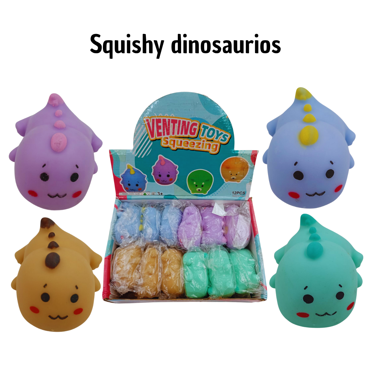 Squishy Dinosaurios - Juguete Antiestrés Kawaii