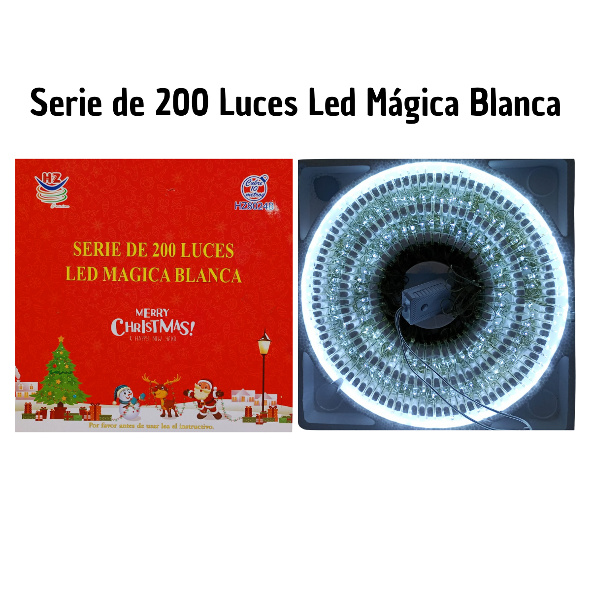 Serie De 200 Luces Led MáGica Blanca - Calidad Premium Super Novedades