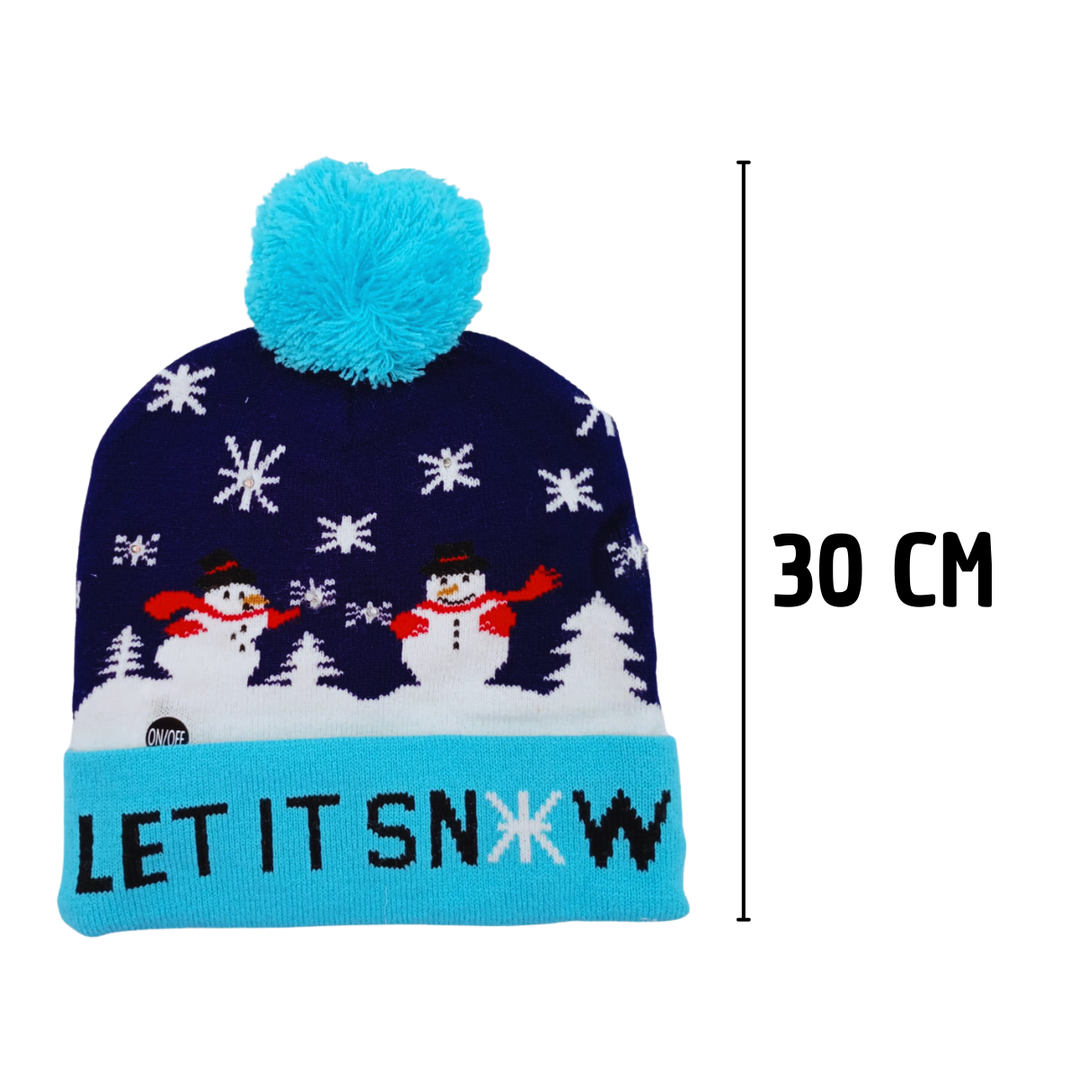GORRO NAVIDEÑO CON LUZ - Calidad Premium Super Novedades