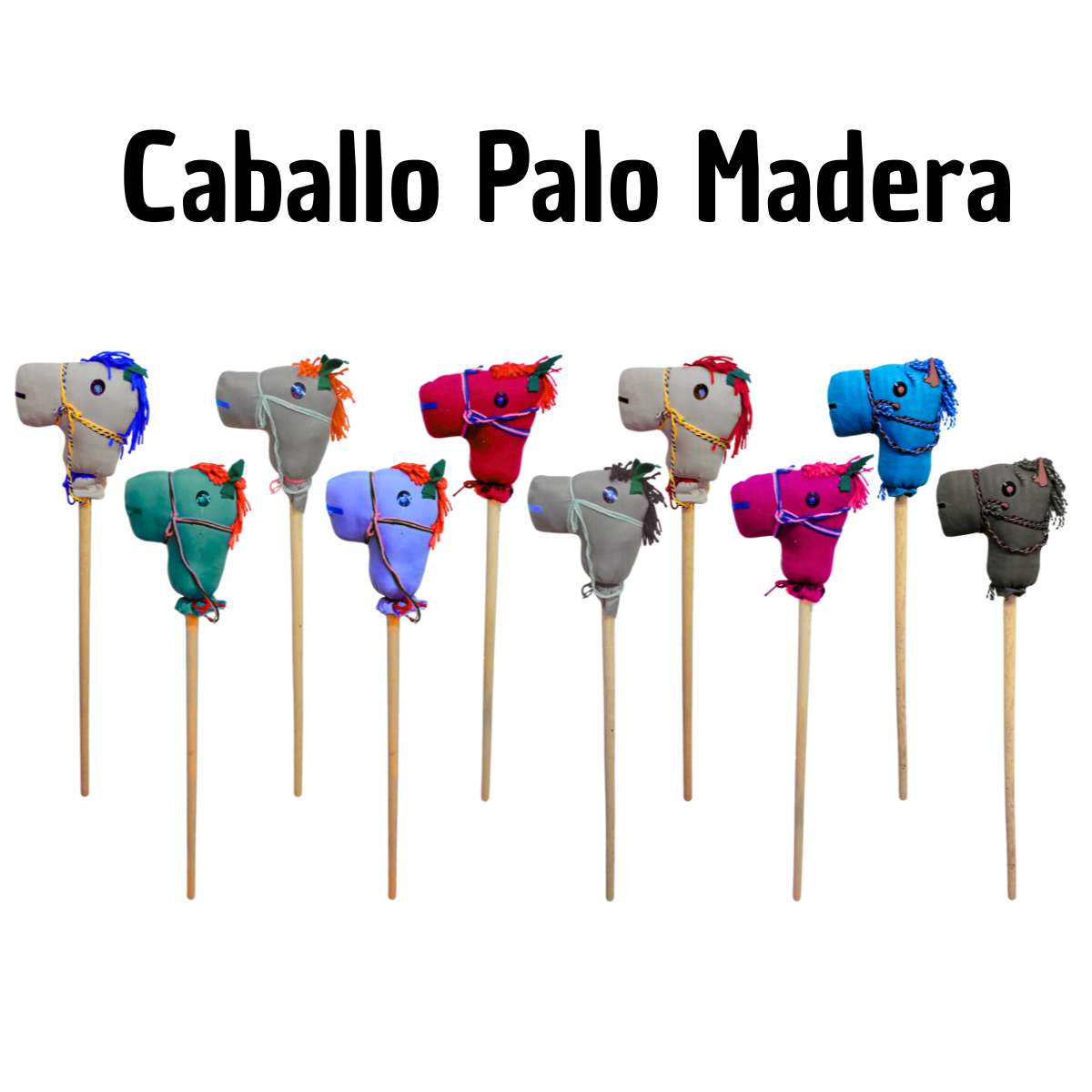 Caballo de Palo de Madera - Juguete Tradicional Mexicano