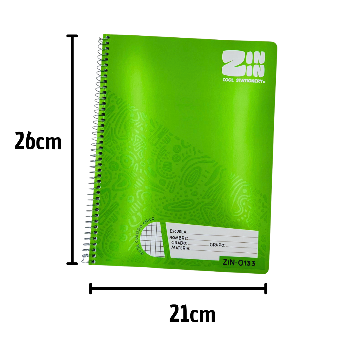 Cuaderno Espiral Cuadro Chico 100 Hojas - Notas Organizadas