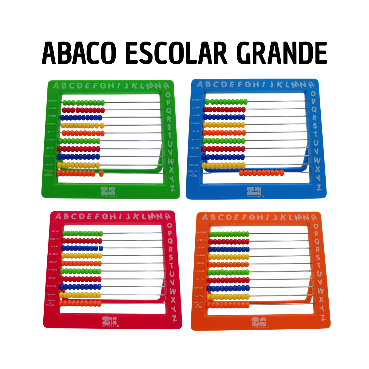 Ábaco Escolar Grande - Matemáticas en Aula