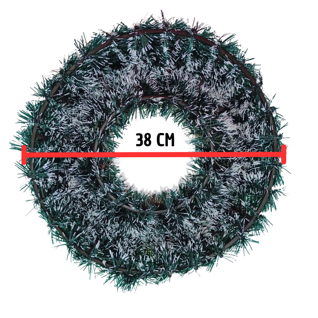 Corona NavideñA Adorno Puerta 38 Cm - Calidad Premium Super Novedades