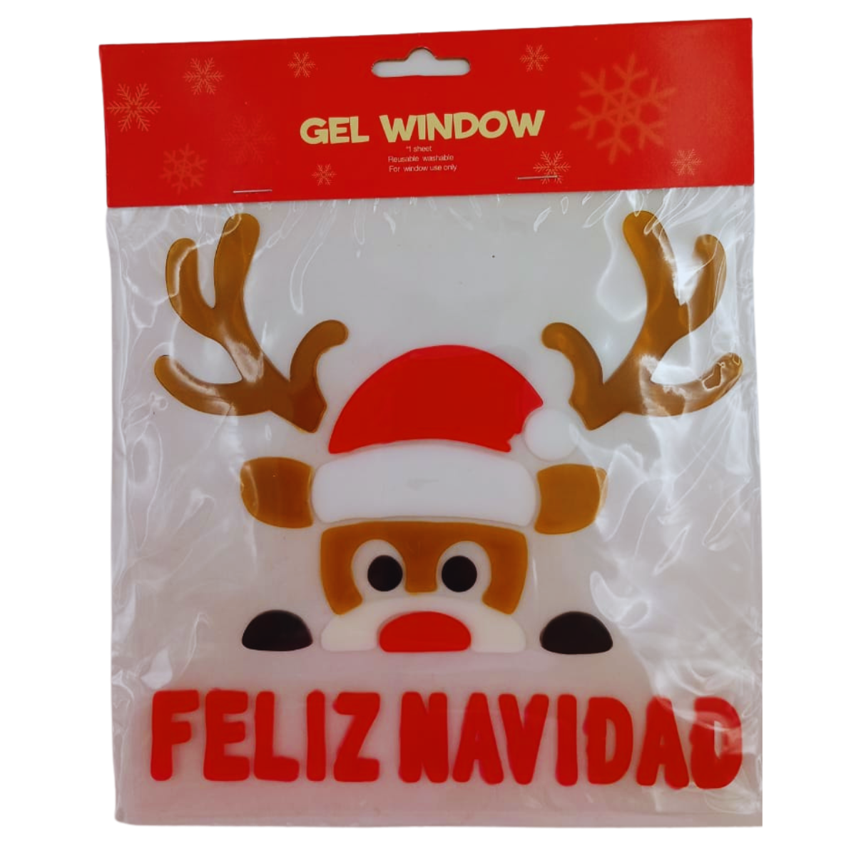 PEGATINA NAVIDEÑA DE GEL - Calidad Premium Super Novedades