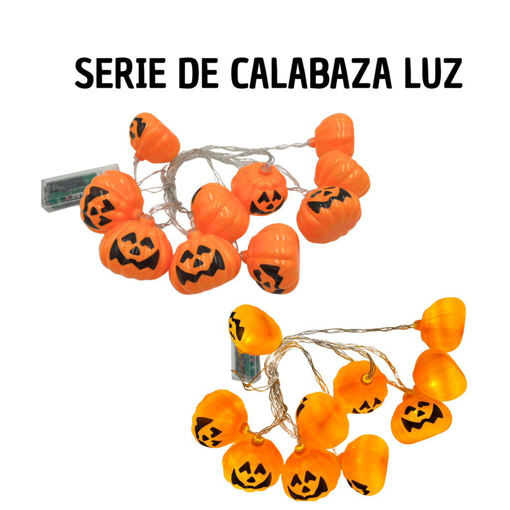 Serie Luces LED Calabazas - Decoración Otoño Halloween