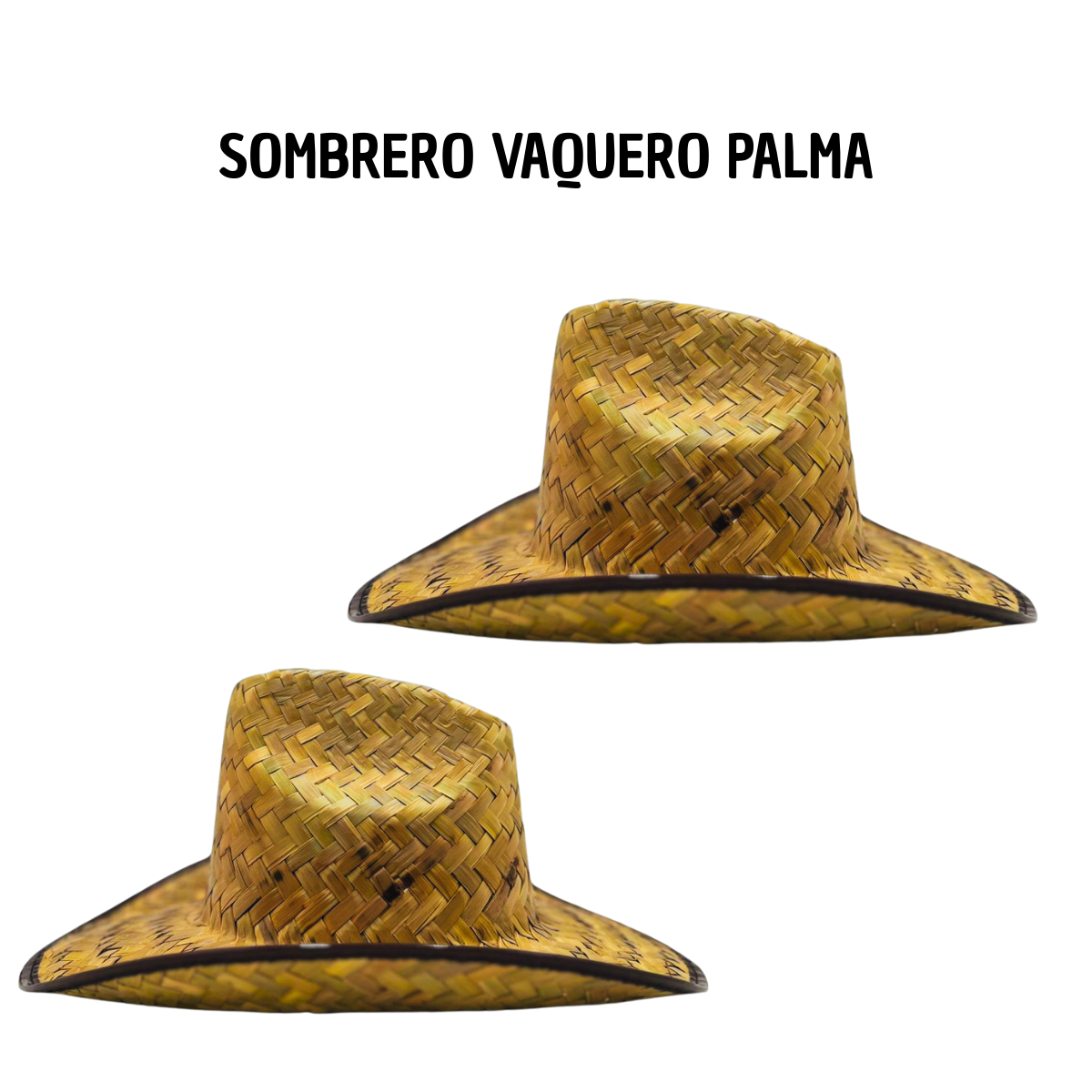 Sombrero Vaquero Palma Natural - Western Clásico