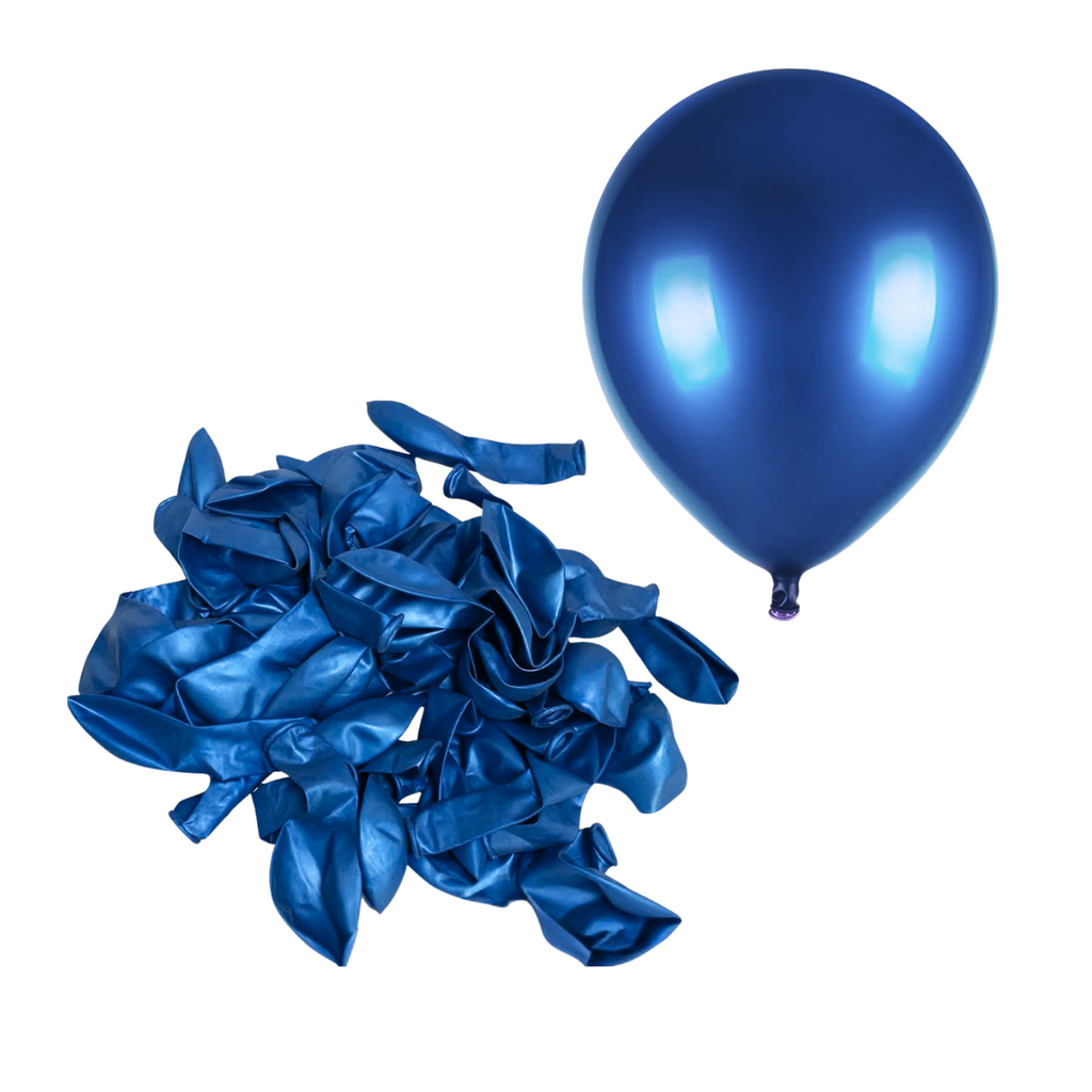 Globo Azul Cromado