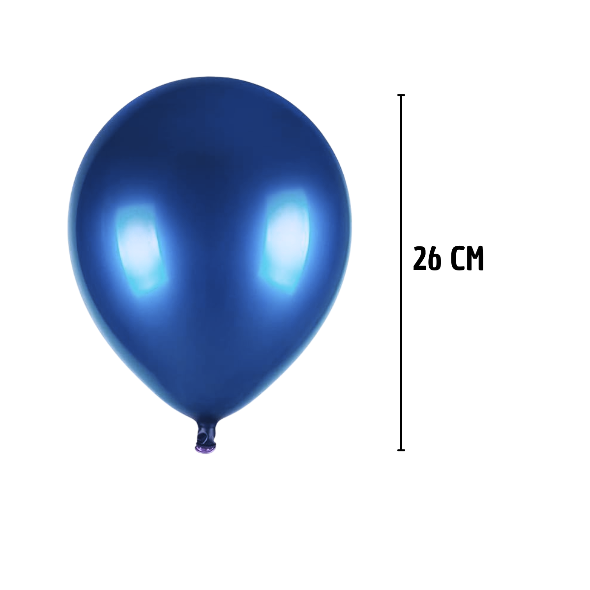 Globo Azul Cromado