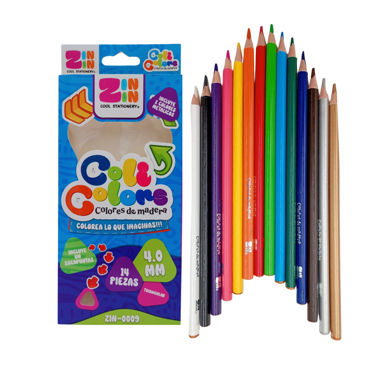 Lápices de Colores 12 Piezas - Arte Escolar