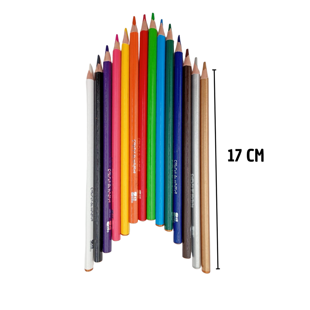 Lápices de Colores 12 Piezas - Arte Escolar