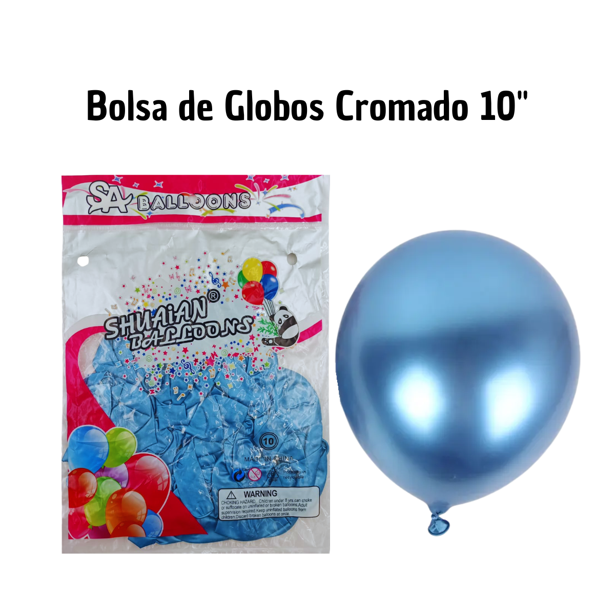 Globos Látex Cromado Premium - Decoración Profesional