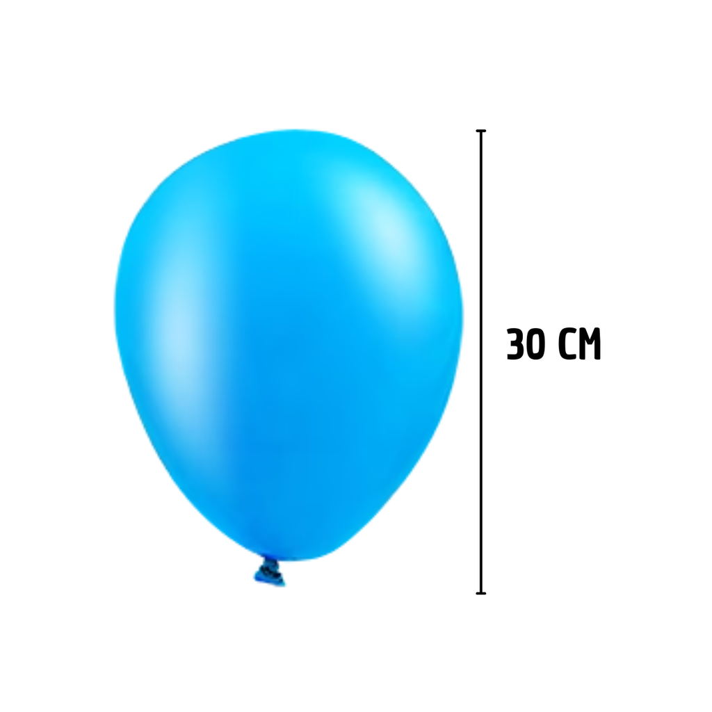 Globos Látex Azul Cielo - Baby Shower Niño