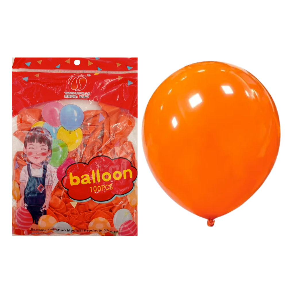 Globos Látex Naranja - Otoño y Halloween