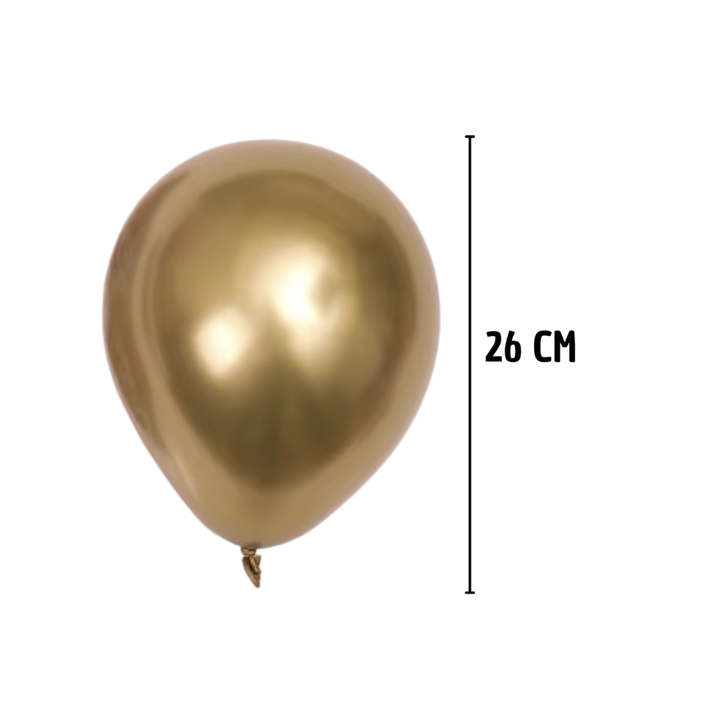 Globos Cromados Metálicos - Pack Decoración de Lujo