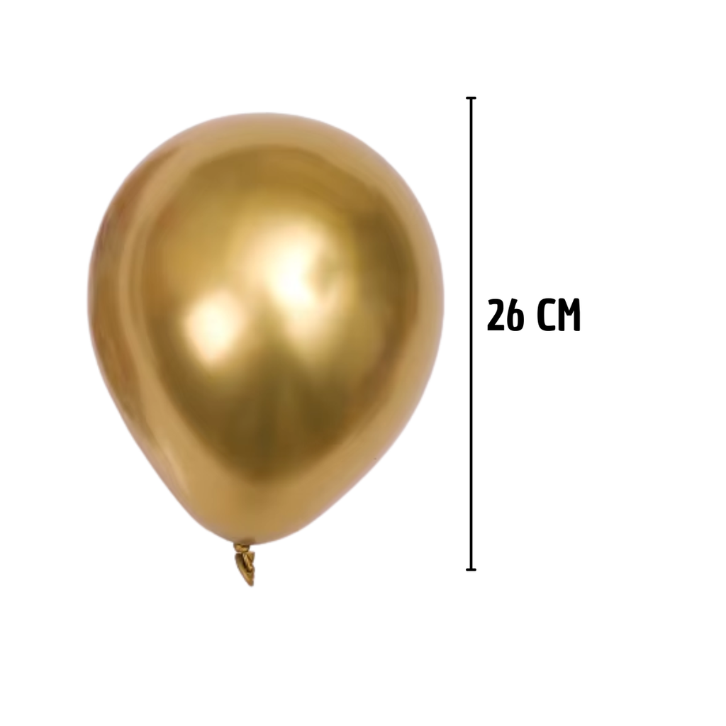 Globo Dorado Cromado