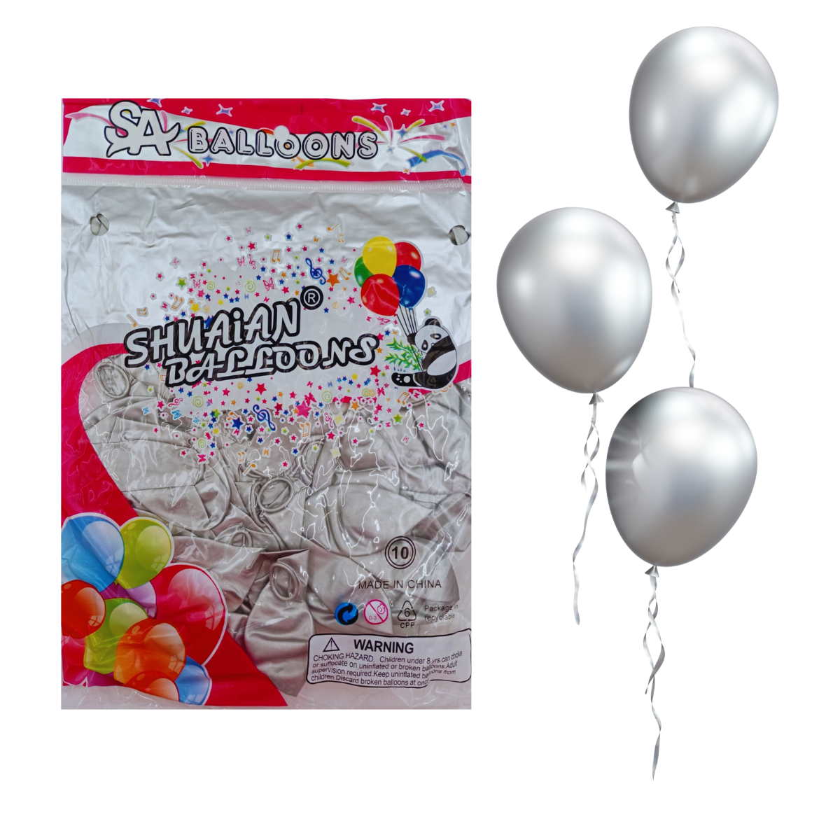 Globo Platiado Cromado