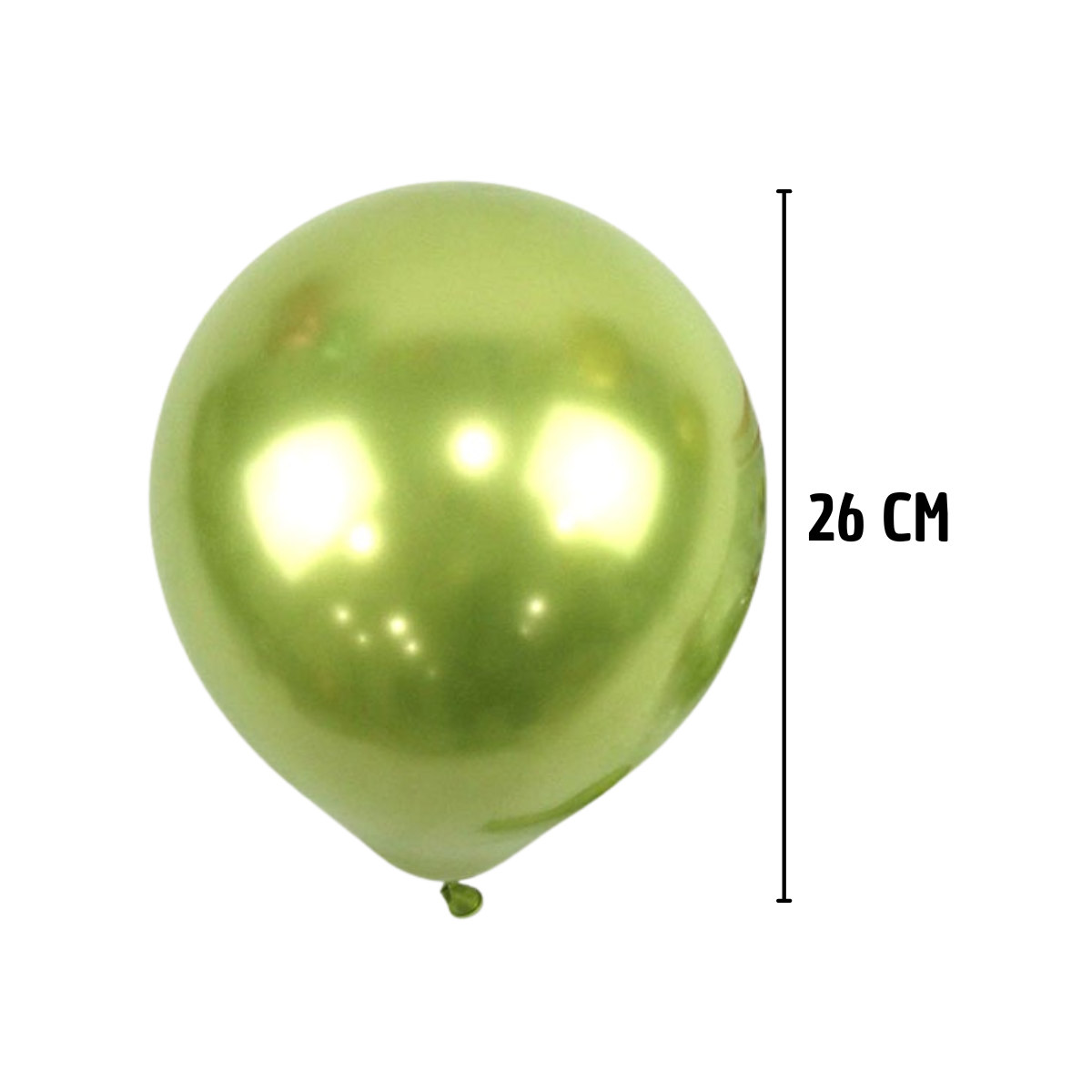 Globo Verde Cromado