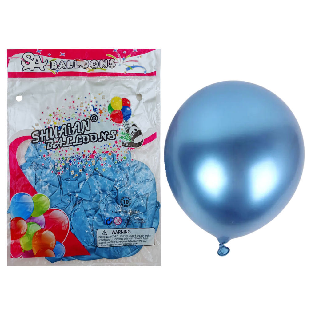 Globos Látex Cromado Premium - Decoración Profesional