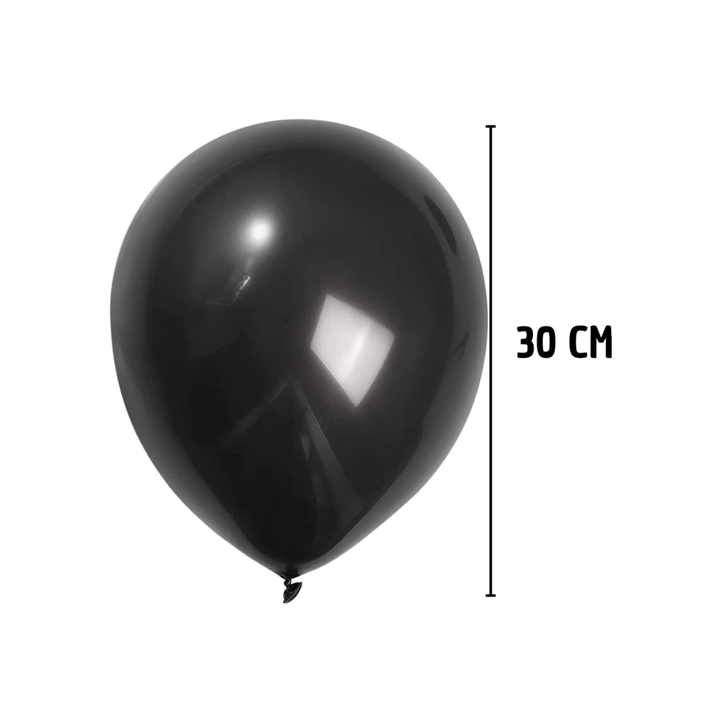 Globos Látex Negro - Elegancia y Misterio