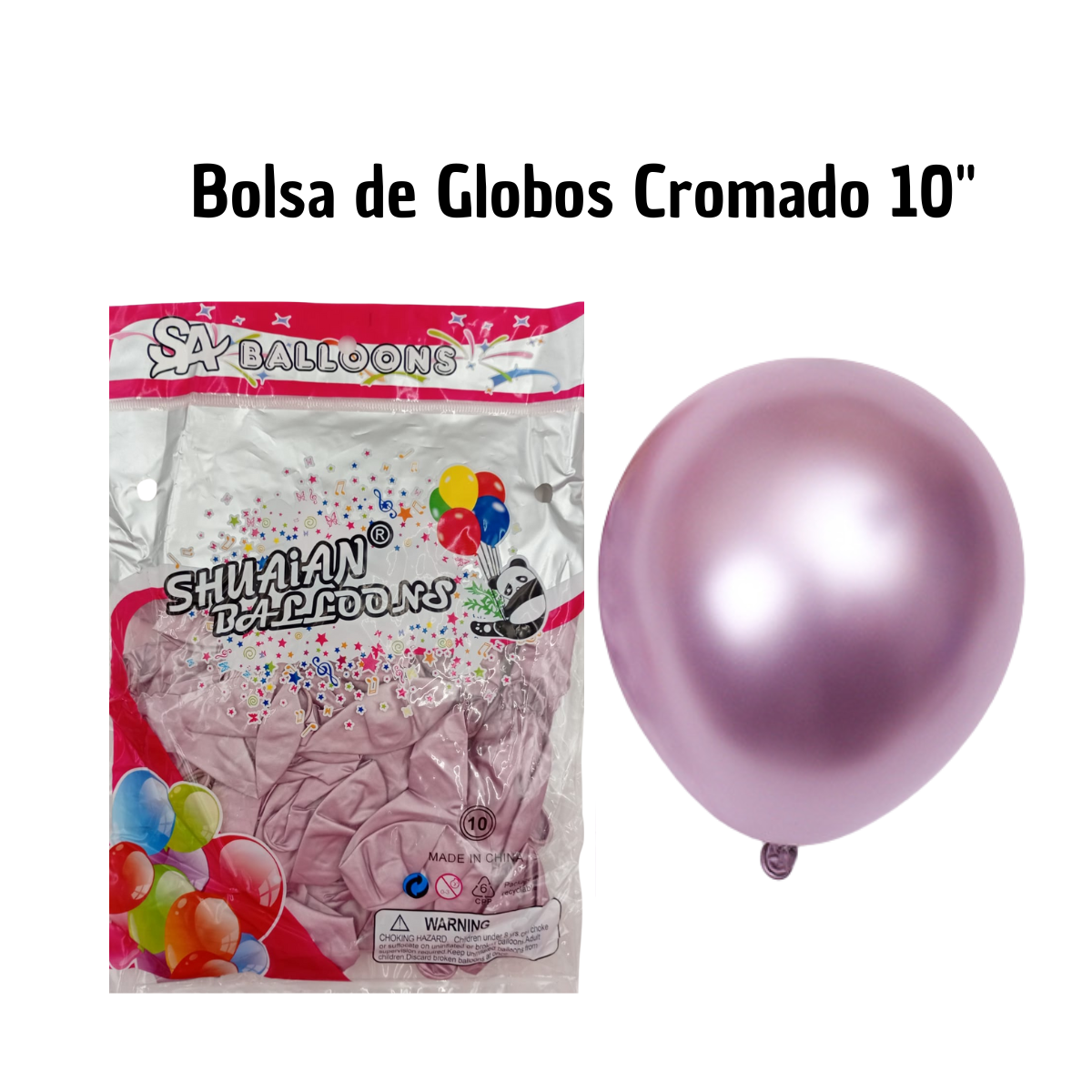 Globo Rosita Cromado