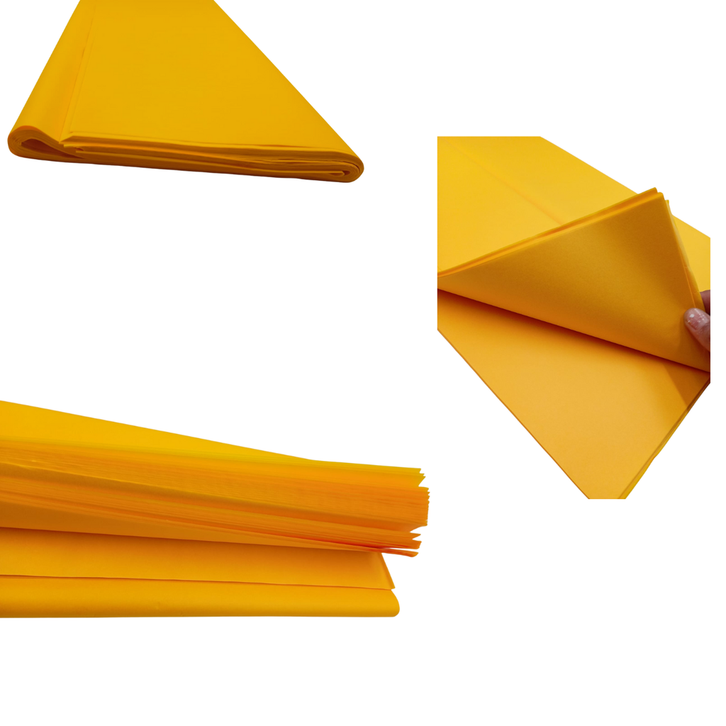 Papel China Amarillo 10 Pliegos - Manualidades