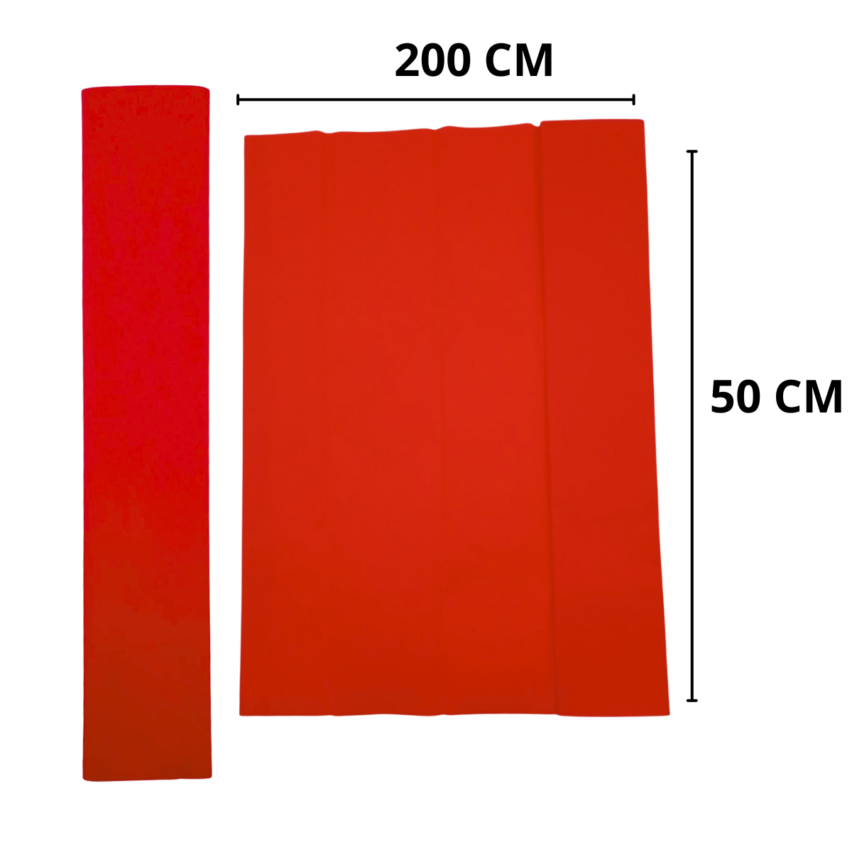 Papel Crepé Rojo - Pasión y Fiesta