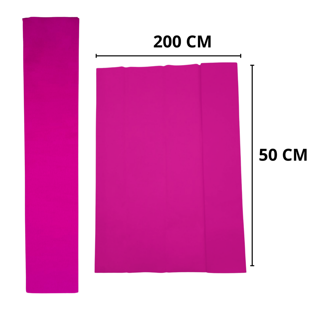 Papel Crepé Rosa - Dulzura en Decoración