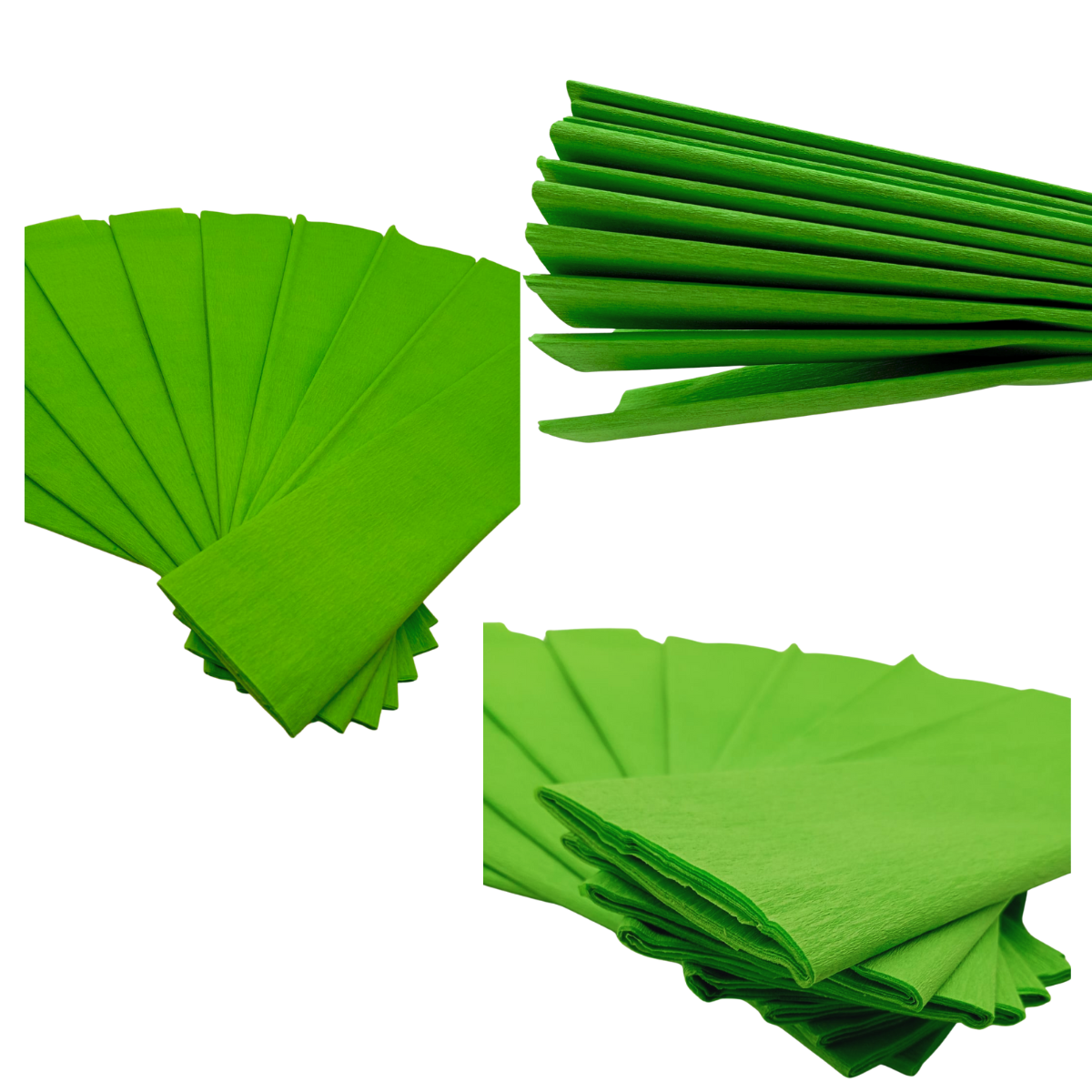 Papel Crepé Verde - Naturaleza Artificial