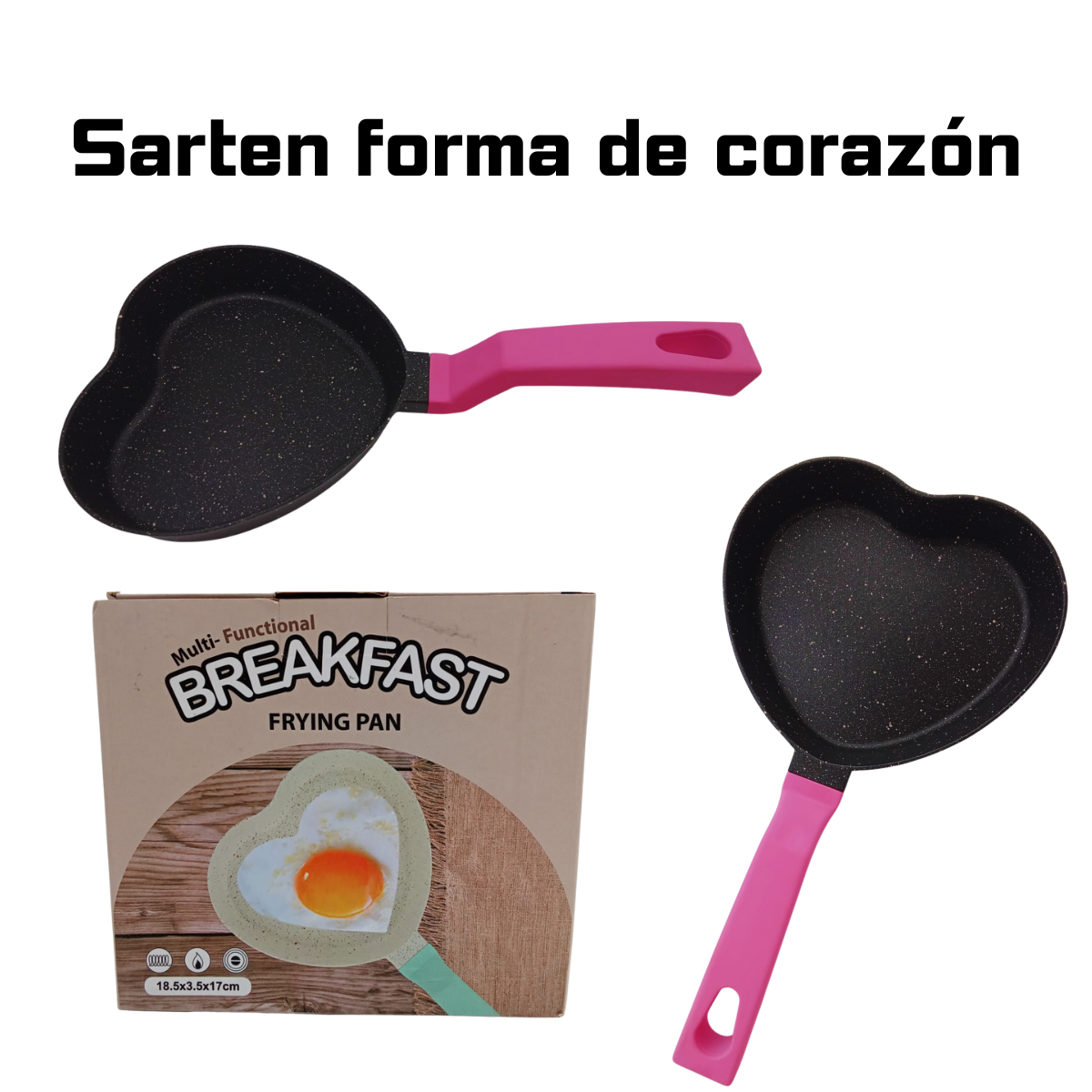 Sartén en Forma de Corazón - Desayunos Románticos