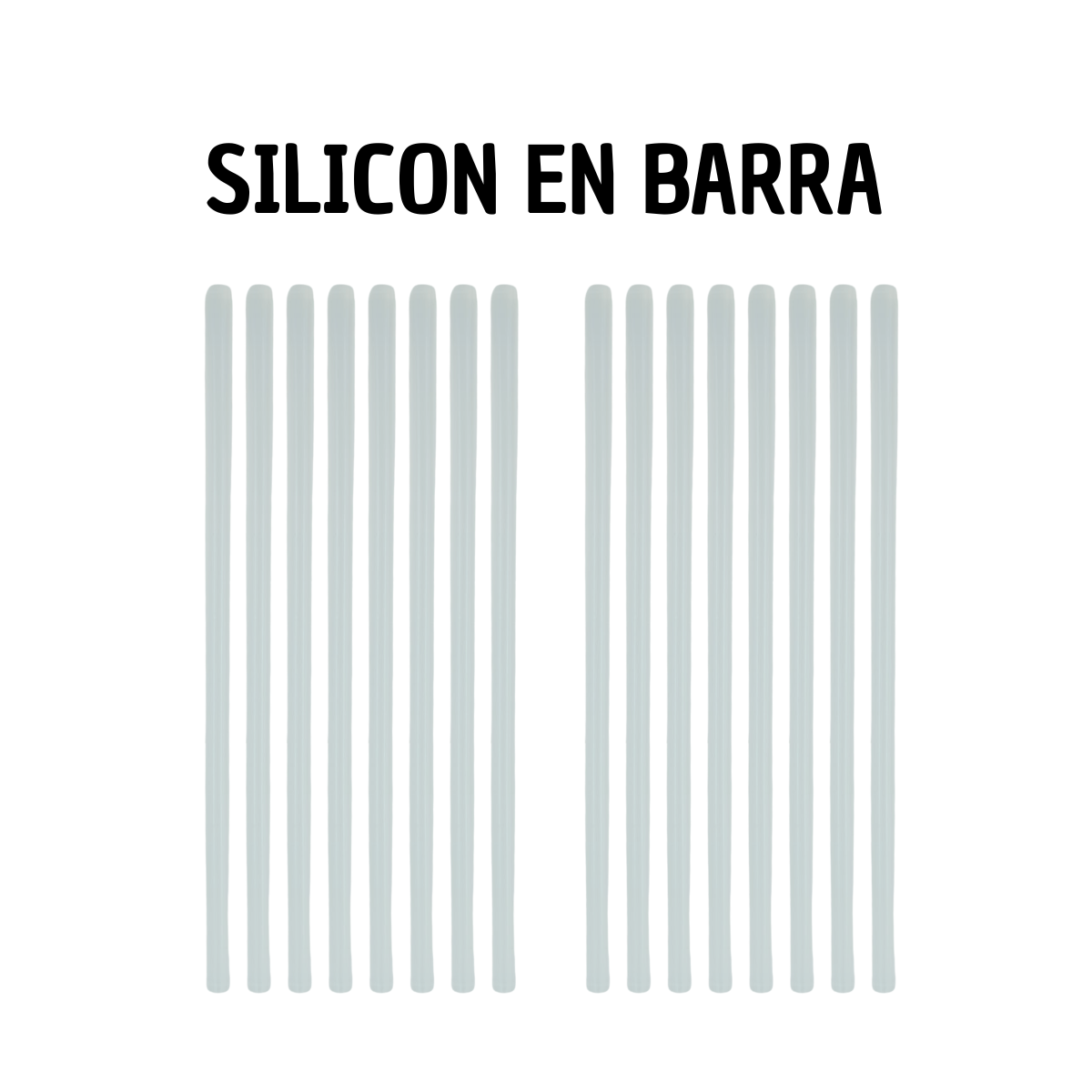 Barras de Silicón 8 Piezas - Pack Básico