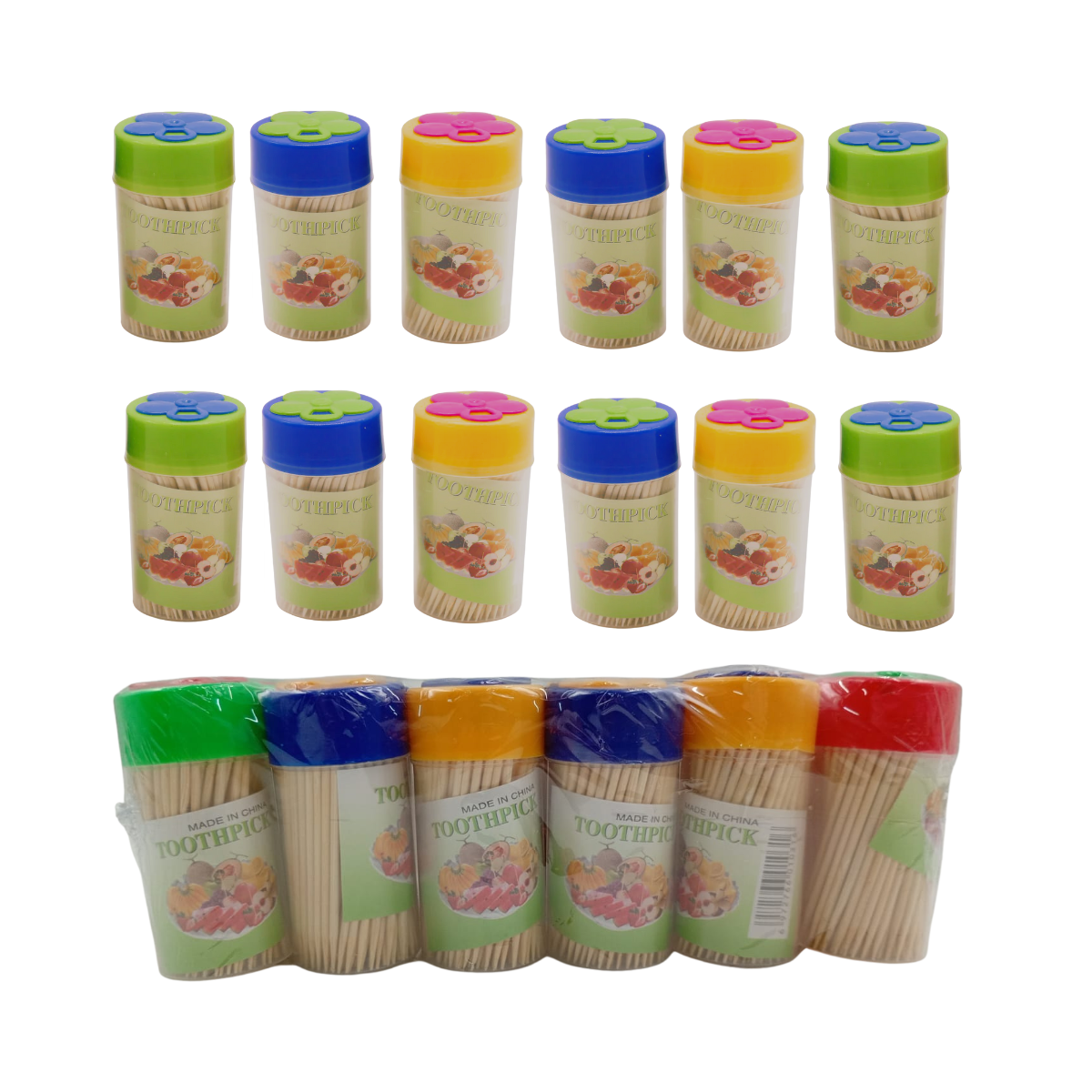 Palillos de Madera en Bote - Higiene Dental