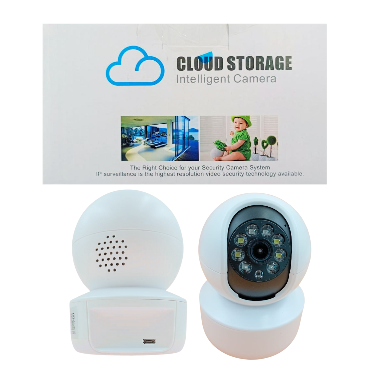 Cámara de Vigilancia WiFi con Luz LED - Seguridad Inteligente