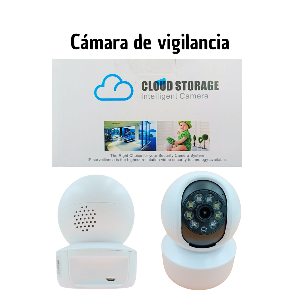 Cámara de Vigilancia WiFi con Luz LED - Seguridad Inteligente