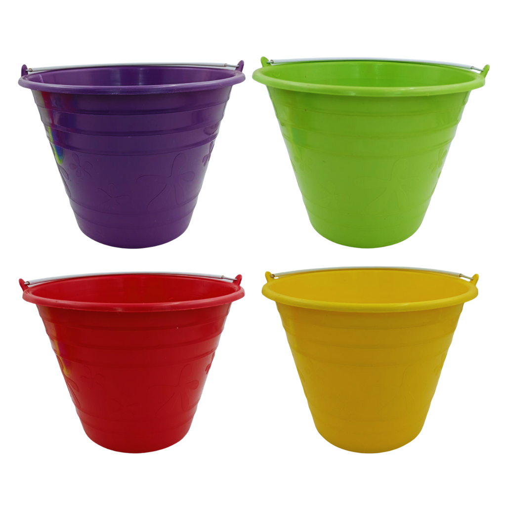 Cubeta Plástico Resistente 10 Litros - Limpieza Hogar