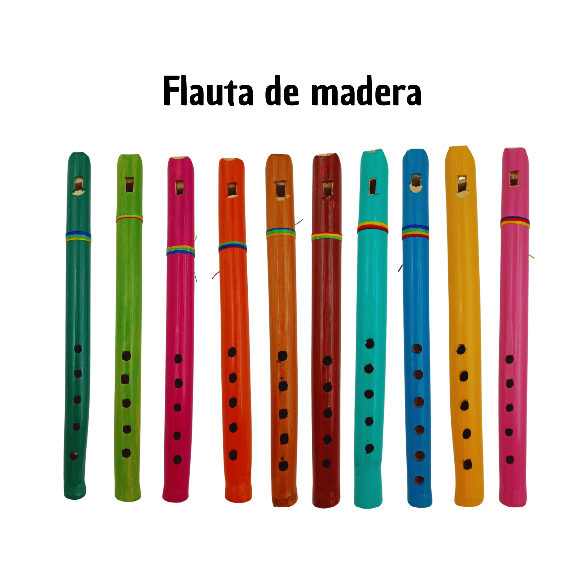 Flauta de Madera Infantil - Instrumento Musical