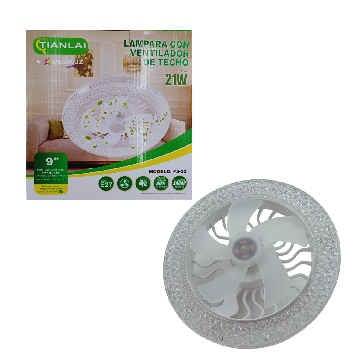 Ventilador Con Foco