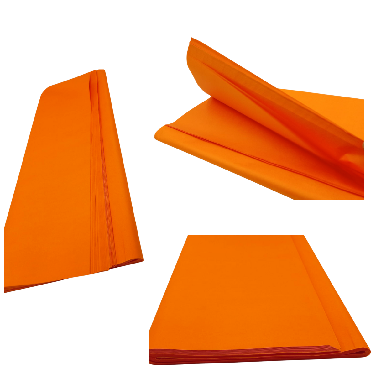 Papel China Naranja 10 Pliegos - Otoño y Alegría