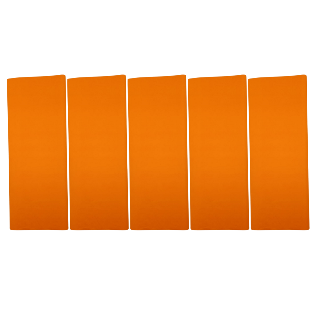 Papel China Naranja 10 Pliegos - Otoño y Alegría