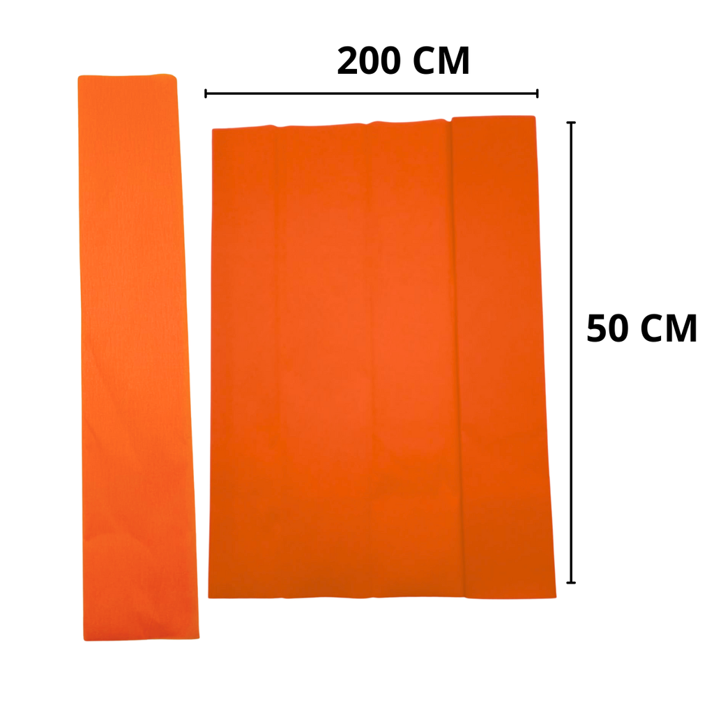 Papel Crepé Naranja - Otoño y Halloween