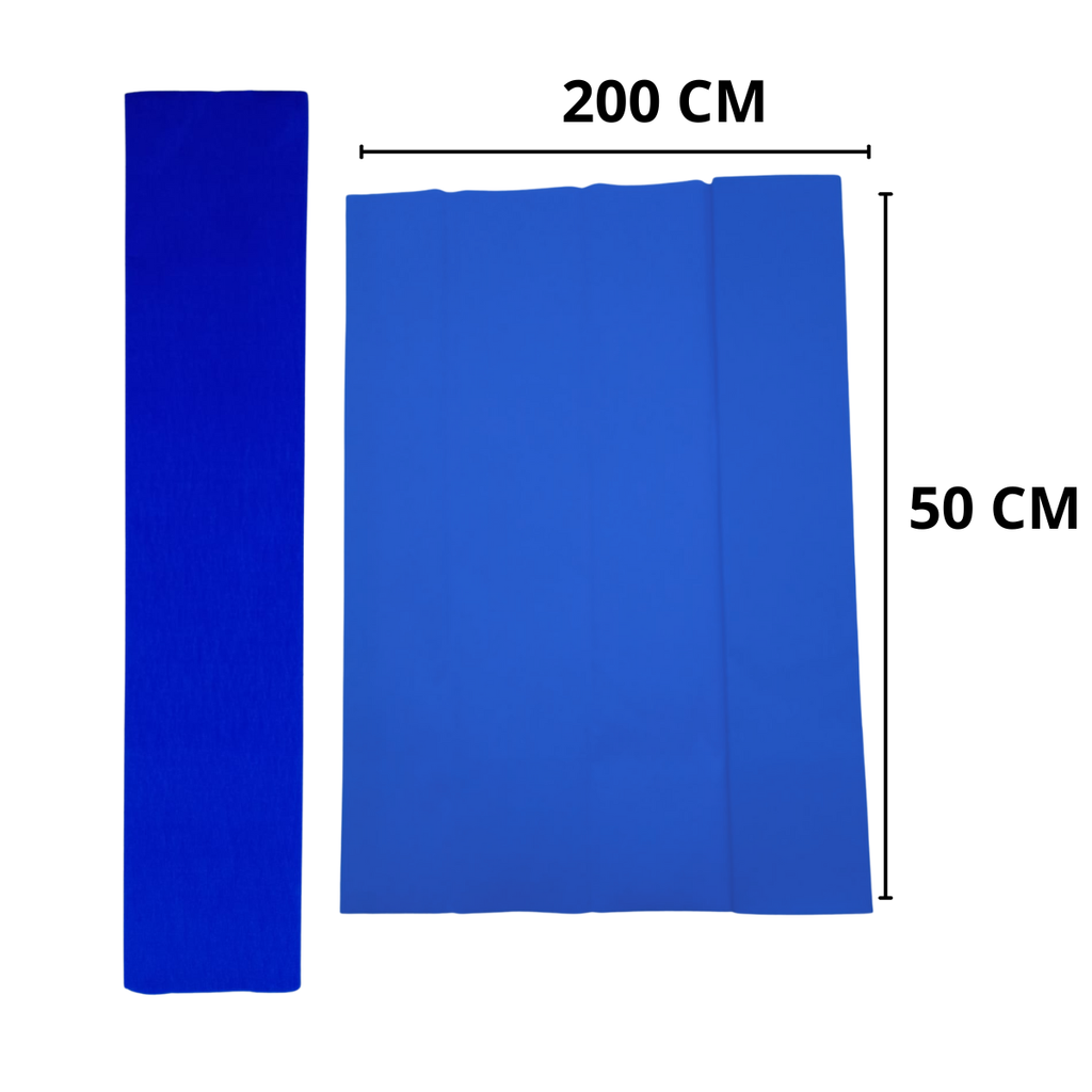 Papel Crepé Azul Rey - Decoración Elegante