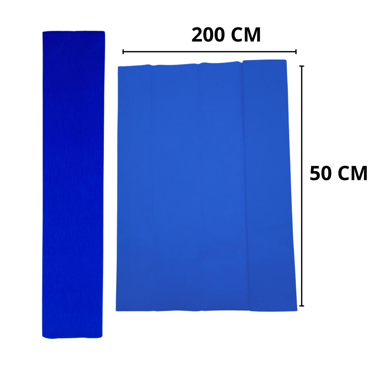 Papel Crepé Azul Rey - Decoración Elegante
