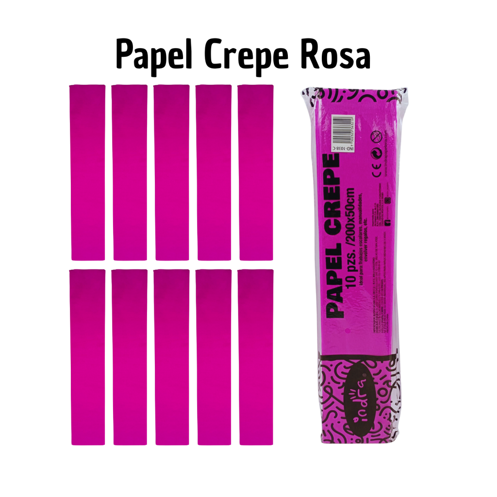 Papel Crepé Rosa - Dulzura en Decoración