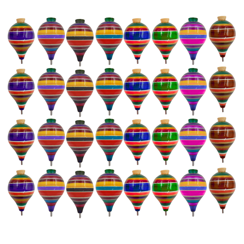 Trompo de Madera Artesanal - Juguete Tradicional