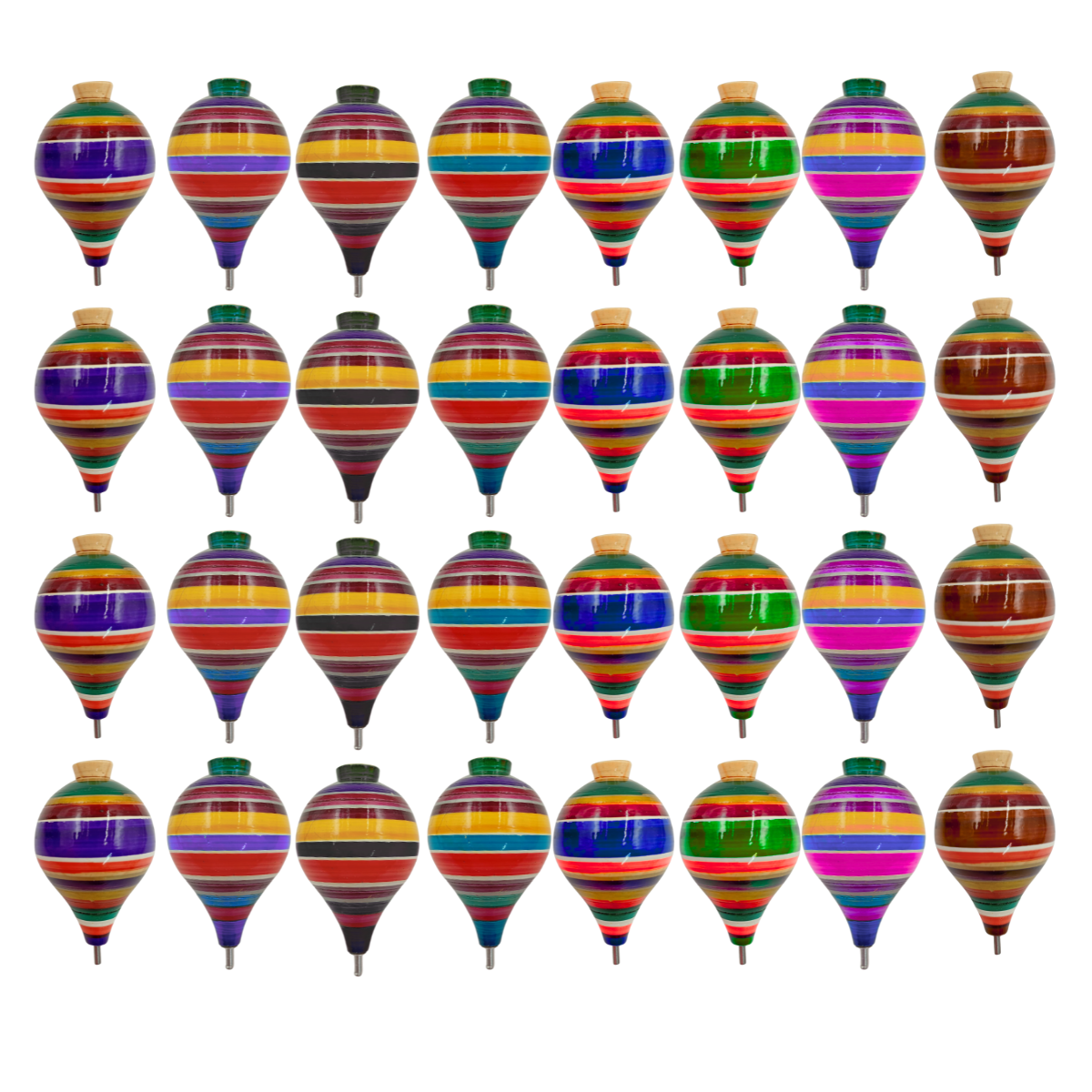 Trompo de Madera Artesanal - Juguete Tradicional